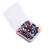 200Pcs 10 Style Natural & Synthetic Gemstone Round Beads G-CJ0001-53-7