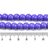 Painted Glass Bead Strands X-DGLA-S071-8mm-B41-2