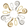 20 Sets 2 Style Alloy Hook and Eye Clasps FIND-YW0007-35-7