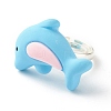 Resin 3D Dolphin Adjustable Rings RJEW-JR00428-02-4