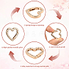 20Pcs Zinc Alloy Rhinestone Spring Gate Rings FIND-SP0004-36LG-6