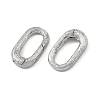 SHEGRACE Brass Spring Gate Rings XGRQ58965-753P-4