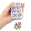 176Pcs 8 Colors Baking Painted Crackle Glass Bead DGLA-YW0001-14-4