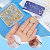 SUNNYCLUE 1000Pcs 2 Colors Brass Split Rings KK-SC0004-67-3