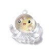 Luminous Transparent Resin Pendants RESI-D057-18-2