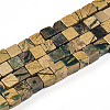 Natural Verdite Stone Beads Strands G-T140-47A-4