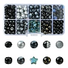 DIY Round Glass Beads Jewelry Making Findings Kits DIY-YW0010-93A-1