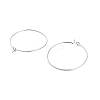 Brass Hoop Earring Findings X-KK-R112-038D-2