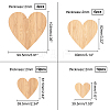 Olycraft Heart Shaped Wooden Boards for Painting AJEW-OC0001-94-2