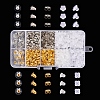 922Pcs Plastic & Eco-Friendly Plastic & Iron & Brass with Plastic Pads Ear Nuts FIND-YW0001-21-4