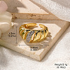Brass Micro Pave Clear Cubic Zirconia Cuff Rings FS-WGA555F-09-1