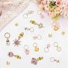 1 Bag Alloy & Plastic DIY Dreadlock Ring Styling Hair Braiding OHAR-BM0001-07-7