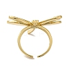 Rack Plating Brass Cuff Rings for Women RJEW-G325-04D-G-3