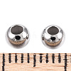Rhodium Plated 925 Sterling Silver Beads STER-T007-12P-02-3