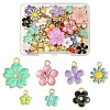 50Pcs 7 Styles Alloy Enamel Charms ENAM-YW0003-10-1