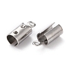 Non-Tarnish 304 Stainless Steel Cord Ends X-STAS-H124-11P-2