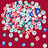 200Pcs 10 Styles Christmas Theme Handmade Polymer Clay Beads CLAY-SC0002-54-6