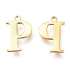 PVD Vacuum Plating  304 Stainless Steel Charms STAS-H112-P-G-2