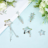 10pcs Iron Alloy Snap Hair Clips PHAR-CP0001-25-3
