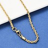 304 Stainless Steel Rope Chain Necklaces NJEW-F226-03G-04-1