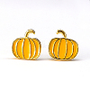 S925 Sterling Silver Pumpkin Stud Earrings YA0535-1