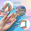 150Pcs 15 Styles Mixed Style Rainbow Iridescent Acrylic Beads OACR-YW0003-19-5