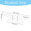 Transparent Acrylic Ice Cream Cone Display Stands ODIS-WH0106-01-2