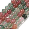 Natural Red and Green Strawberry Quartz Beads Strands G-B099-C03-04-1