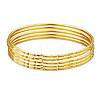 SHEGRACE Brass Buddhist Bangle Sets JB634A-1