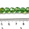 Electroplate Transparent Glass Beads Strands EGLA-A035-T8mm-L11-4