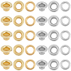 200Pcs 2 Colors Iron Grommet Eyelet Findings IFIN-GF0001-59A-1