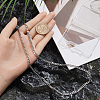 1Pc 304 Stainless Steel Cuban Link Chain Necklaces for Men Women NJEW-BM0001-08B-3