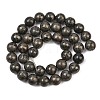 Natural Pyrite Beads Strands G-P303-01-8mm-16-3