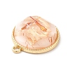 Resin Shell Pendants RESI-D054-02LG-01-4