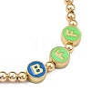 Brass Stretch Beaded Bracelets BJEW-JB05451-04-2