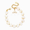 Shell Pearl Beaded Bracelets for Women BJEW-JB12424-2