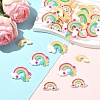 32Pcs 4 Styles Opaque Resin Cabochons CRES-YW0001-46-4