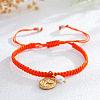 Brass & Imitation Pearl Charm Bracelets PJ9657-15-1