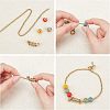 8Pcs 2 Colors 304 Stainless Steel Coil Cord Ends STAS-UN0026-64-5