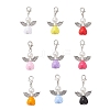 Acrylic Heart Angel Pendant Decorations HJEW-JM04186-2