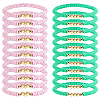 36Pcs 2 Style Handmade Polymer Clay Heishi Beads Stretch Bracelets BJEW-WA00001-1