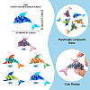 5Pcs 5 Colors Handmade Lampwork Big Pendants LAMP-TA0001-72-4
