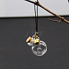 Transparent Glass Wishing Bottle Pendants Decoration PW-WG7697A-10-1