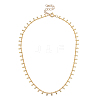 Brass Curb Chain Necklaces NJEW-JN03070-01-1