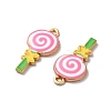 Alloy Enamel Pendants ENAM-D043-12G-08-2