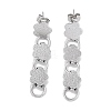 Non-Tarnish 304 Stainless Steel Stud Dangle Earrings for Women EJEW-Q381-04P-1