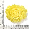 Synthetic Shell Dyed Carved Flower Connector Charms CORA-D034-01E-3