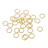 Brass Open Jump Rings KK-M165-10mm-01G-RS-1