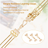 Brass Hook and S-Hook Clasps KK-WH0079-37LG-5