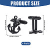 4 Pairs Alloy Cufflinks FIND-CA0011-40EB-2